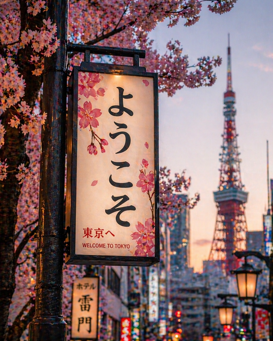 ChatGPT output: Tokyo welcome sign