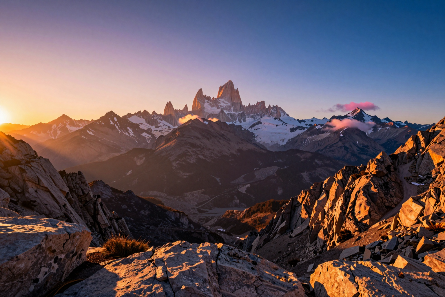 ZSky AI — mountain range at golden hour