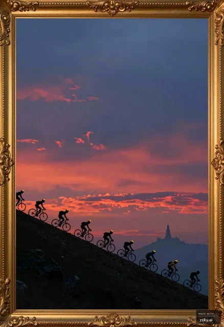 surreales bild hochformat miz ruhigem himmel, rosarot hellblau wolken.