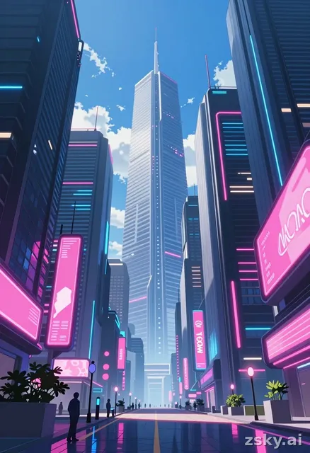 A vibrant and detailed anime scene rendered in hyper-realistic photography style.
