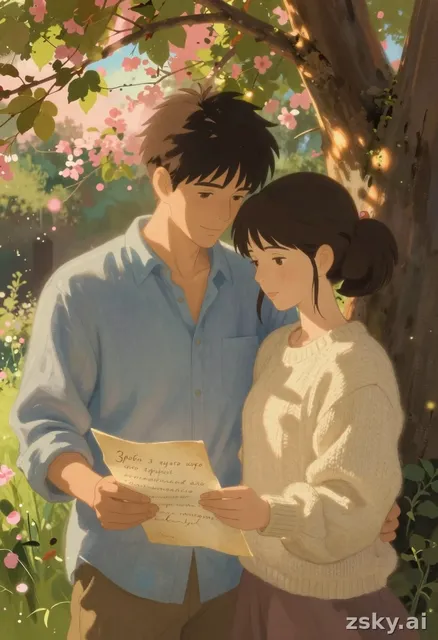 A romantic, atmospheric digital painting inspired by the soft, dreamlike aesthetic of Studio Ghibli and classic…