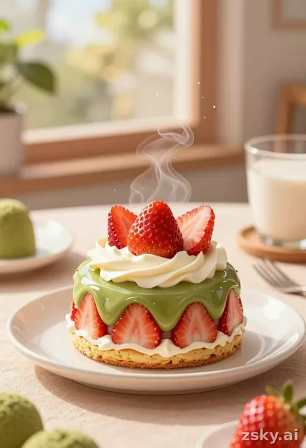 A photorealistic macro food photography scene designed for a vertical mobile display, capturing the essence of a viral…