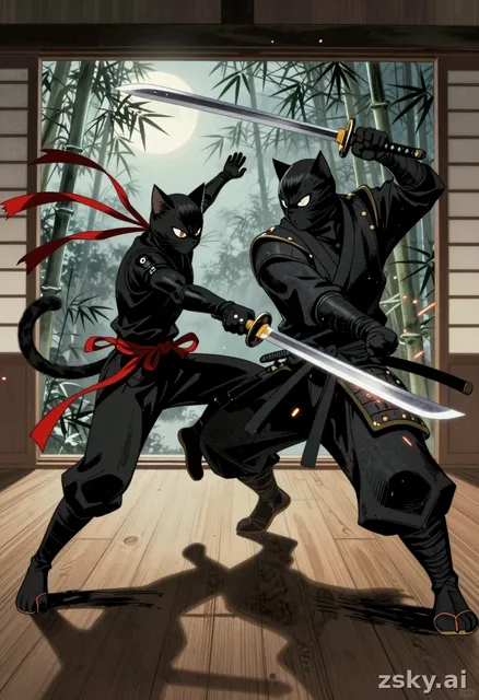 A dynamic, hand-painted illustration in the style of traditional East Asian ink wash painting blended with modern comic book…