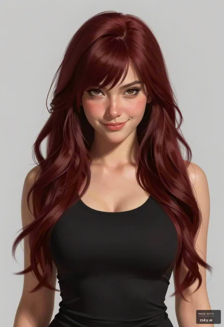 A high-quality, semi-realistic digital painting of a young woman in her early twenties, in a stylized fanart style.