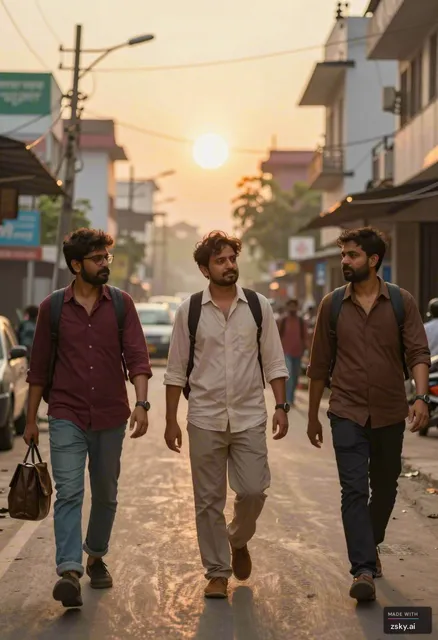 ঢাকার ব্যস্ত রাস্তায় দুপুরের কিছু পরে সূর্যের মৃদু রোদের একজন স্মার্ট মধ্যবয়স্ক মানুষ হেটে যাচ্ছে। যথা সম্ভব সঠিক এনিমেশন…