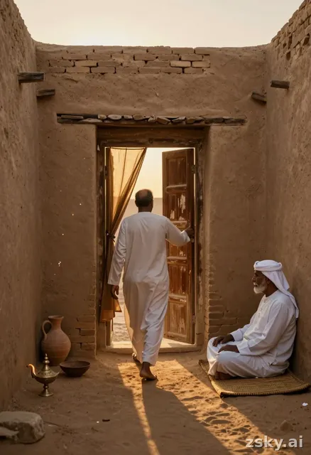 Cinematic, historical, warm desert lighting, slow camera movement dramatic atmosphere.