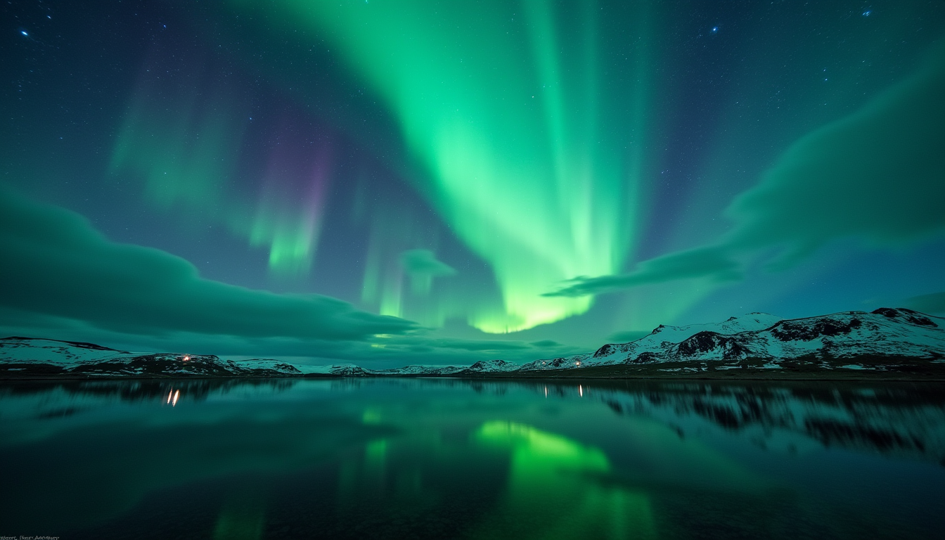 AI generated aurora borealis