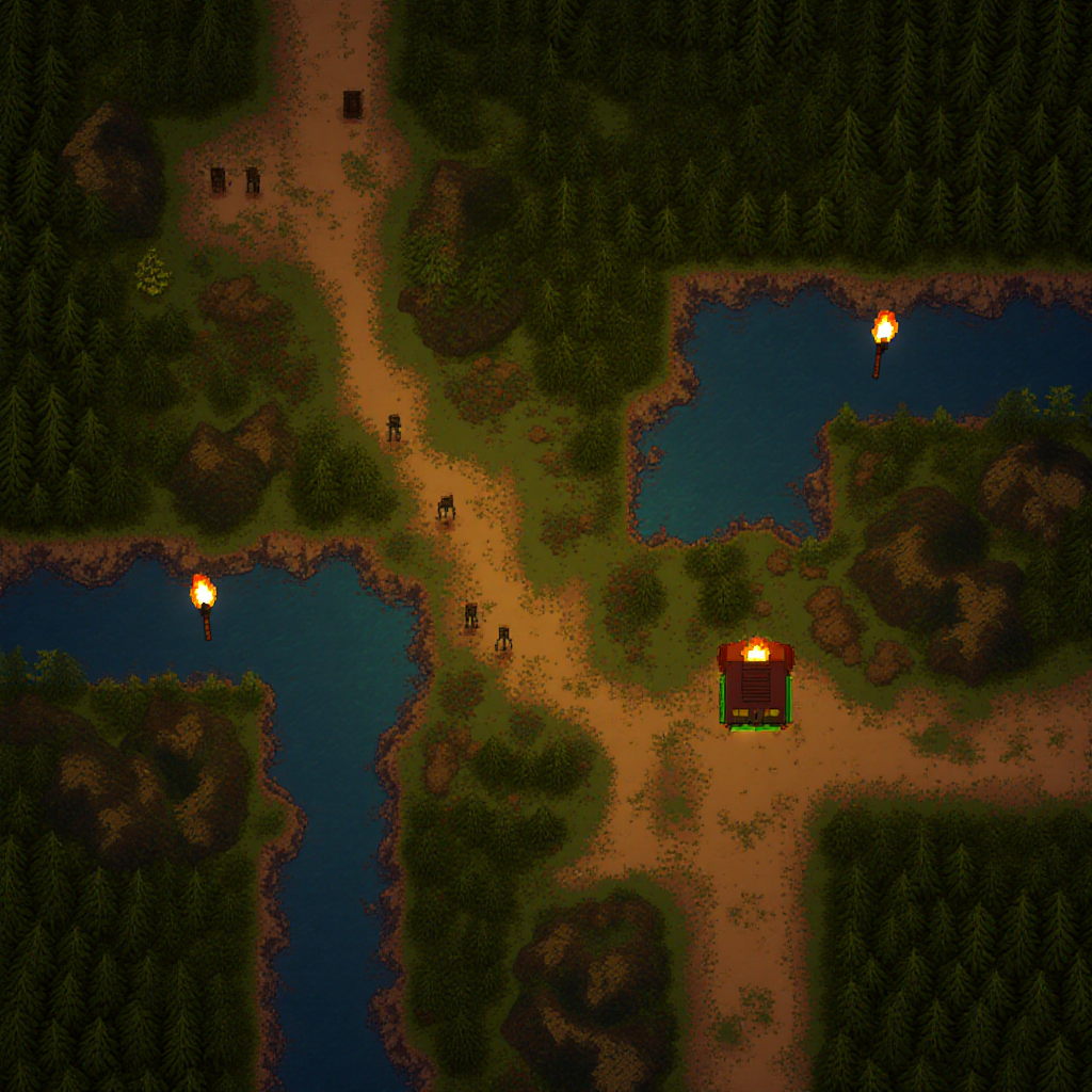 seamless game tilemap with diverse terrain — ZSky AI