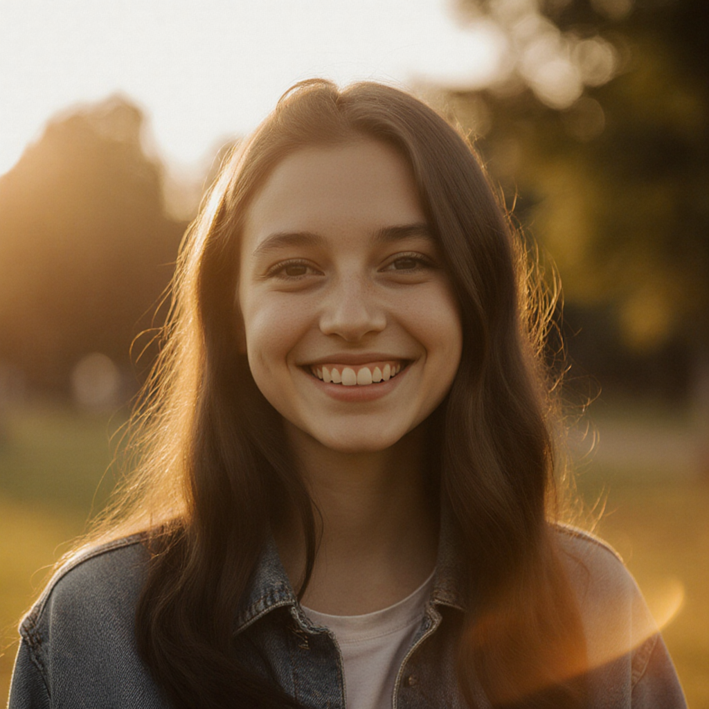 AI-generated natural lifestyle portrait for dating app profiles