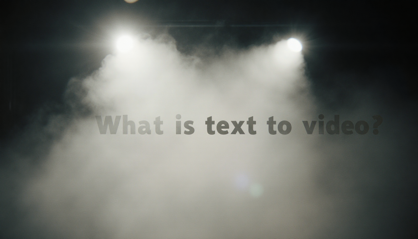 What Is Text To Video