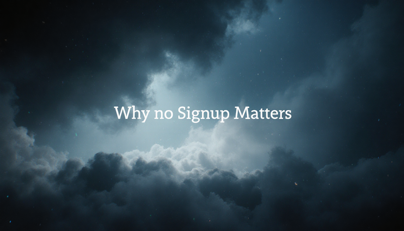 Why Free Signup Matters