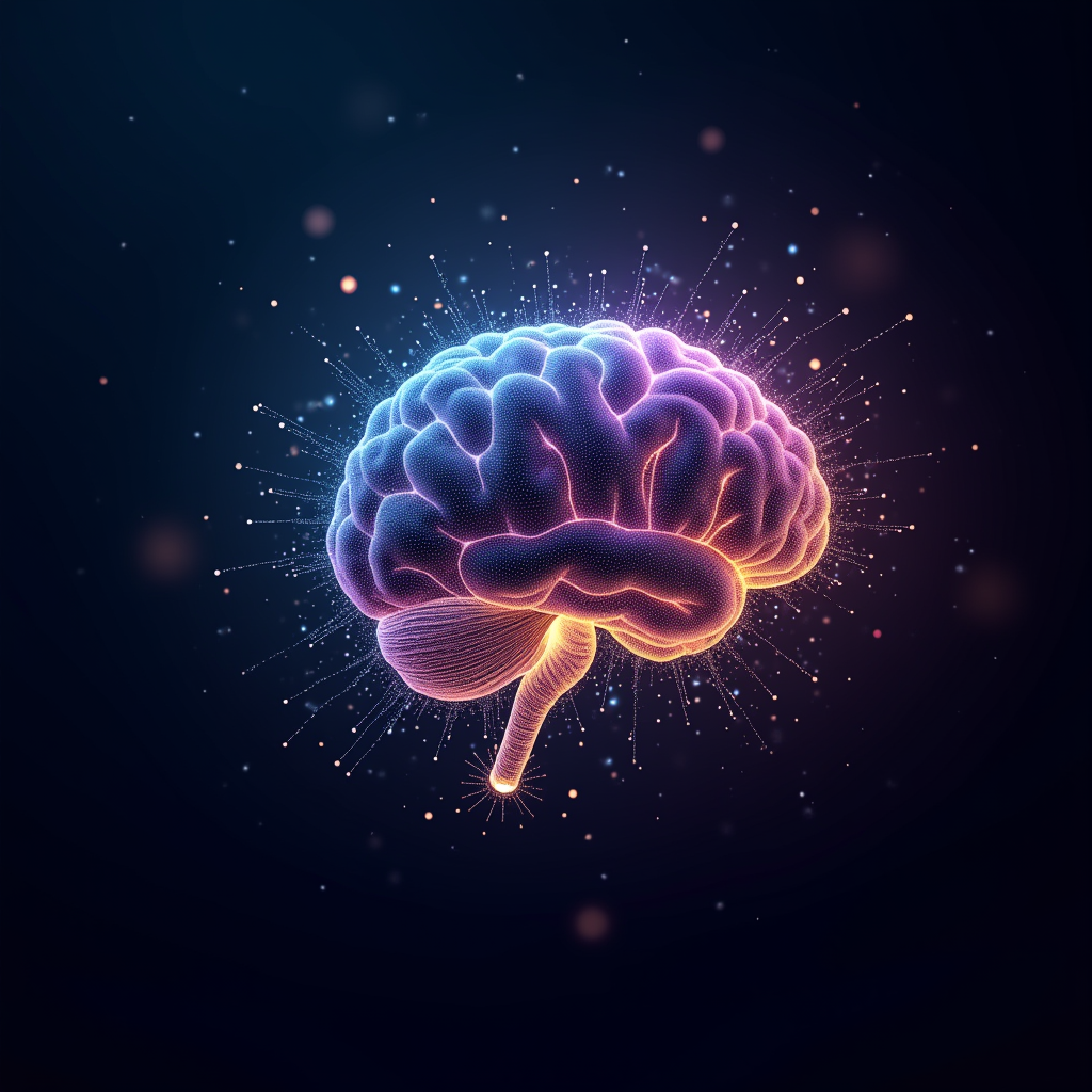 AI-generated neural network data visualization art — ZSky AI