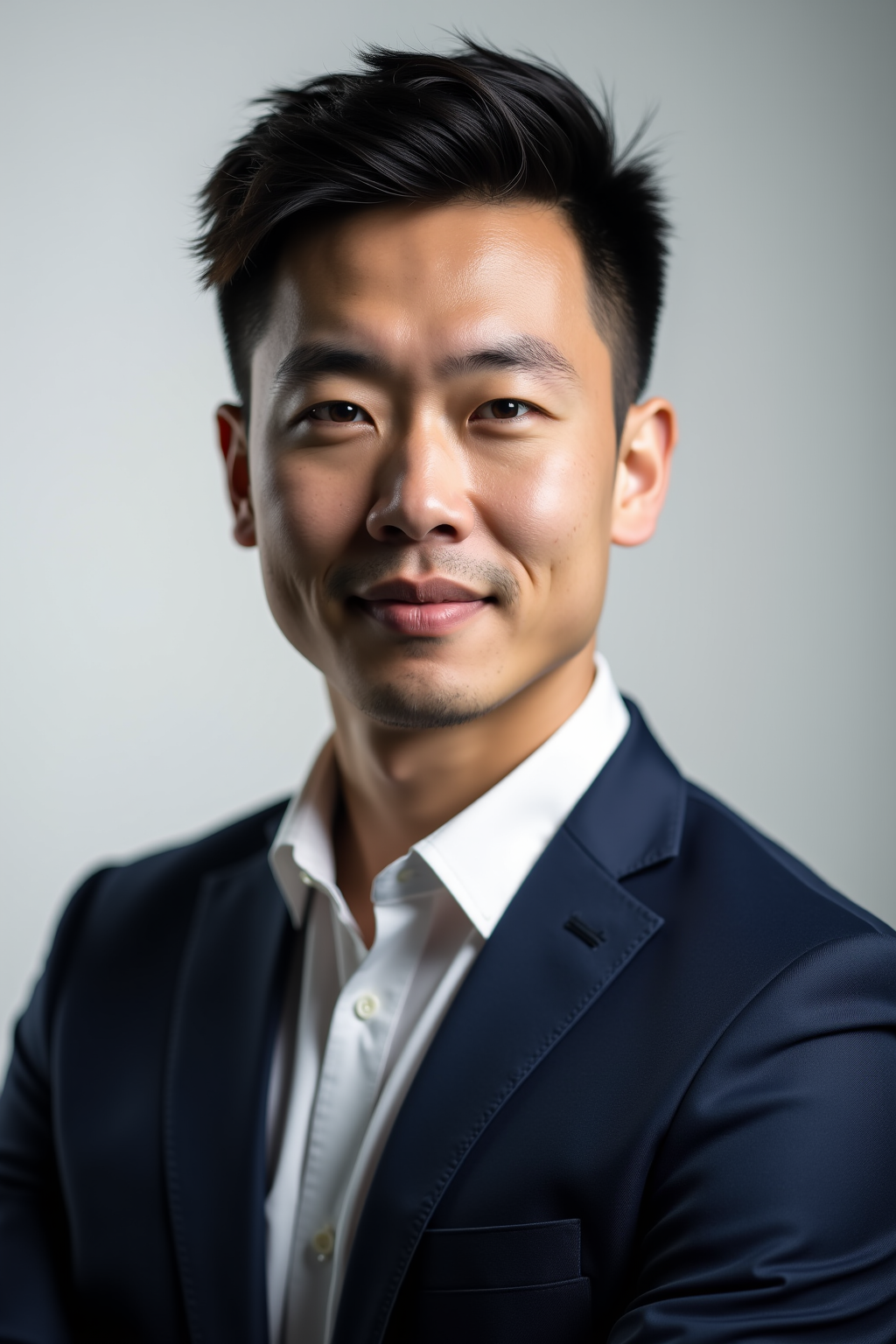 AI-generated professional headshot with studio Rembrandt lighting — ZSky AI