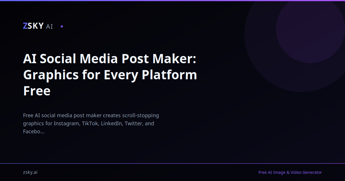 Graphis Post AI Social Media Post Maker: Graphics for Every Platform Free