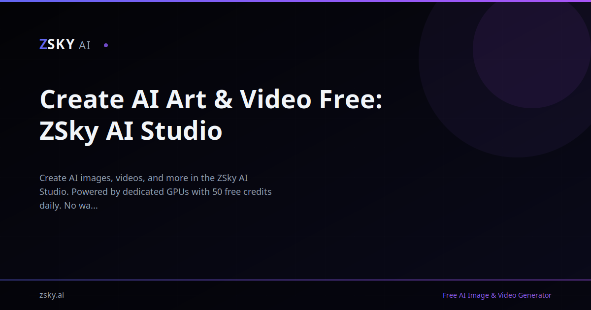Create AI Images & 1080p Video Free — Unlimited, Free Signup