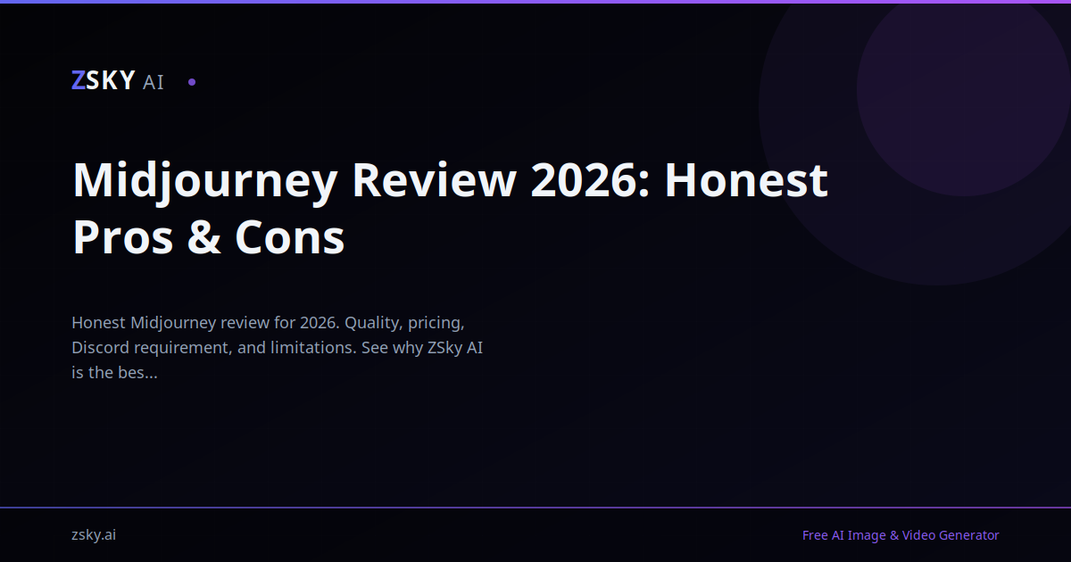 Midjourney Review 2026: Still Worth It? (Honest Take) | ZSky AI