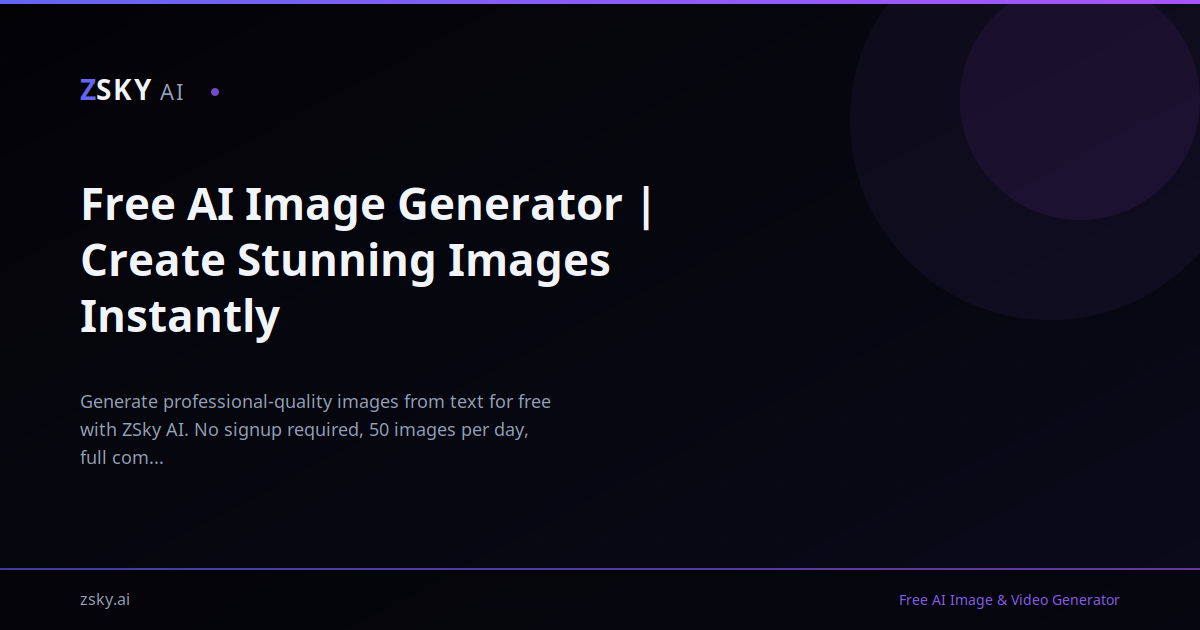 Free AI Image Generator | Create Stunning Images Instantly