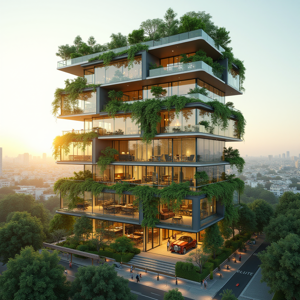 AI architectural visualization rendering created with ZSky AI