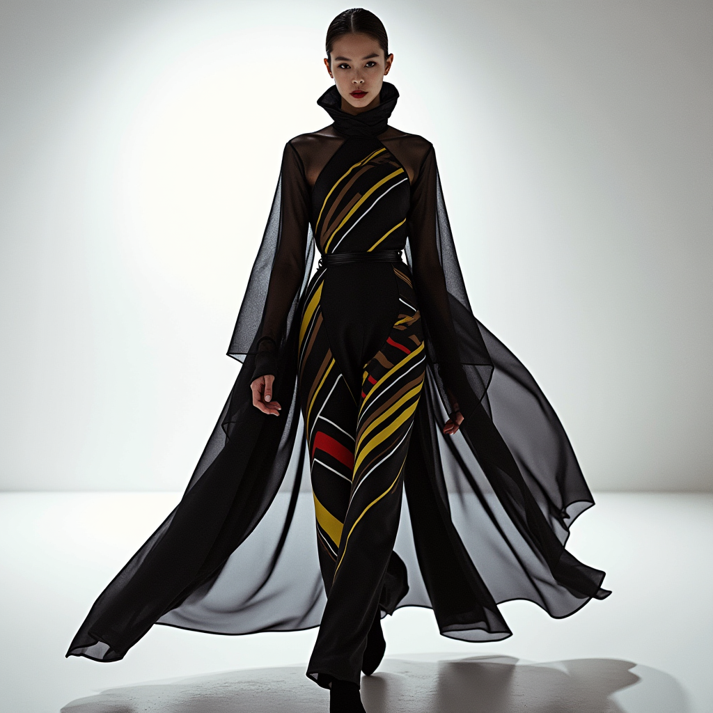 AI fashion design illustration created with ZSky AI