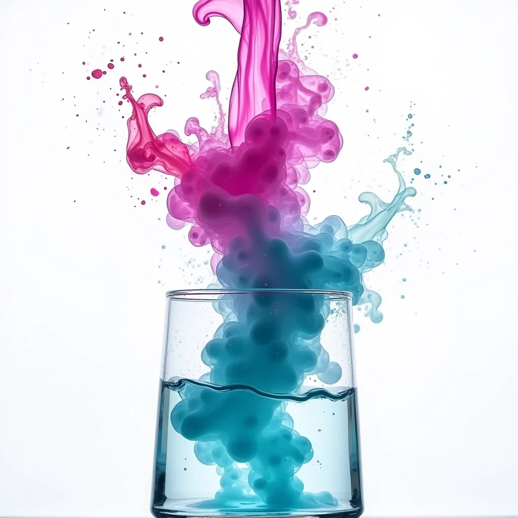 Ink in water abstract