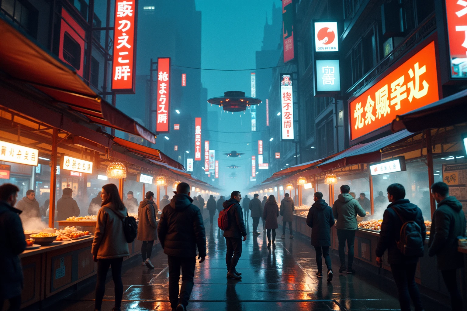 Cyberpunk market image